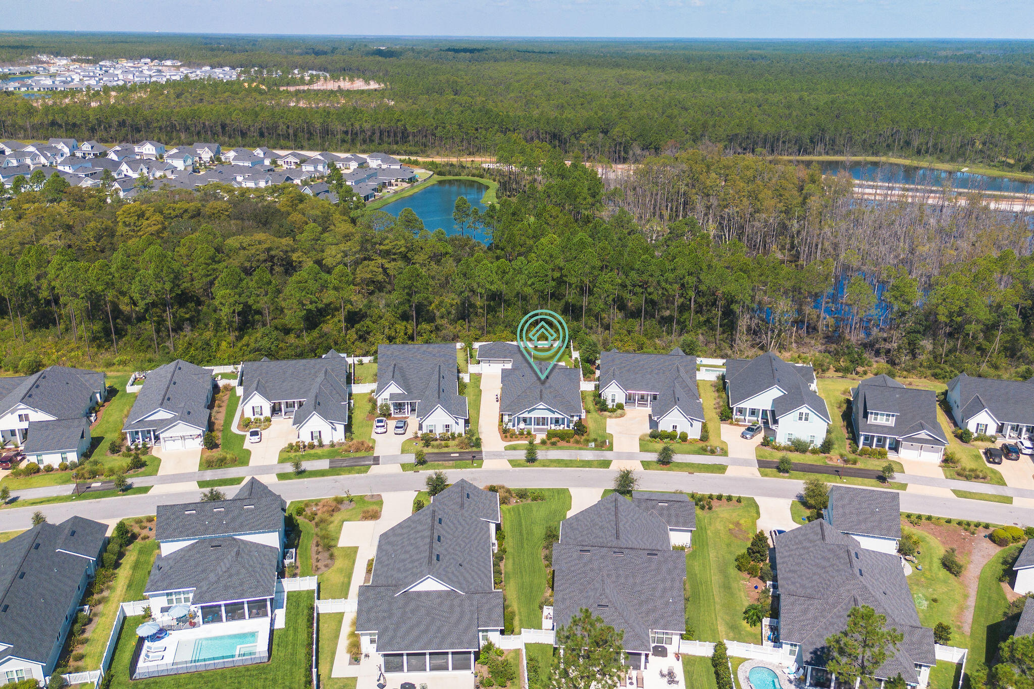 203 Sidecamp Rd Inlet Beach Inlet Beach, FL 32461 - Photo 53 of 54 Front Aerial View