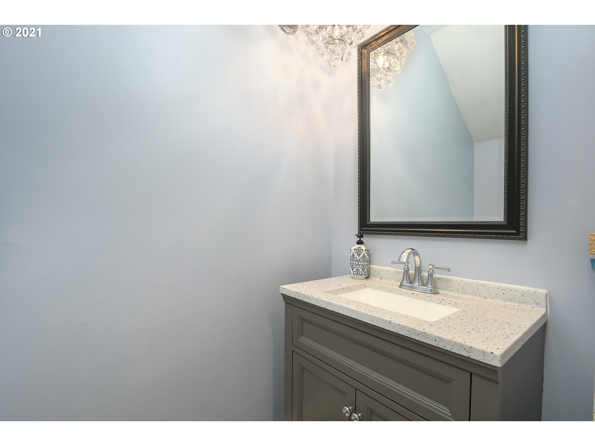 28400 Northeast Hancock Road Camas, WA 98607 - Photo 13 of 32 a bathroom with a sink vanity and a mirror