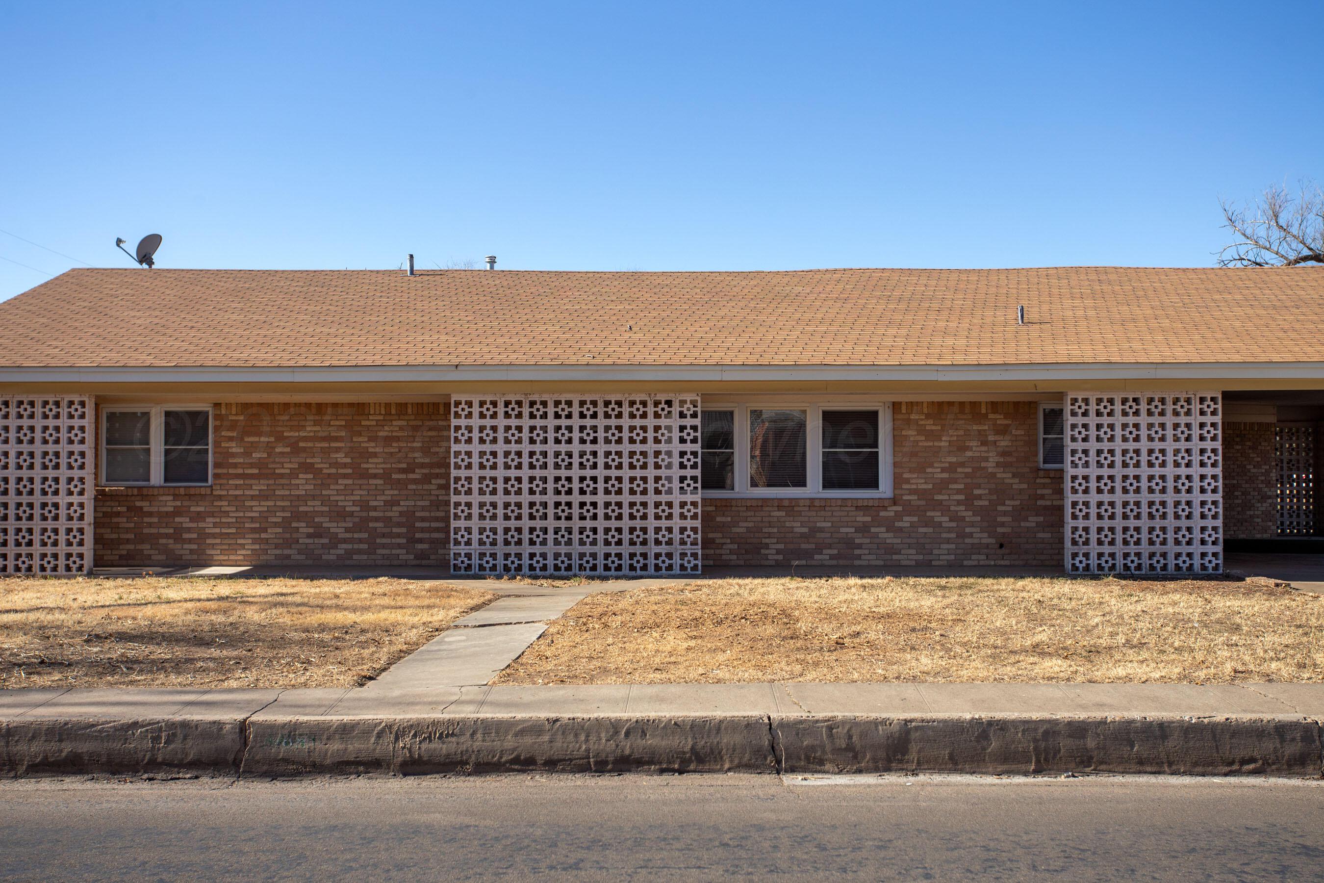 a front view of a house