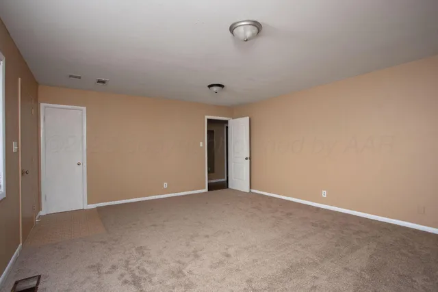 a view of an empty room