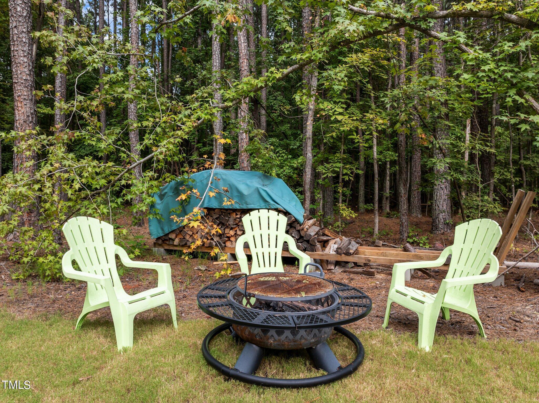 6118 Sibling Pine Drive Durham, NC 27705 - Photo 34 of 40 backyard fire pit
