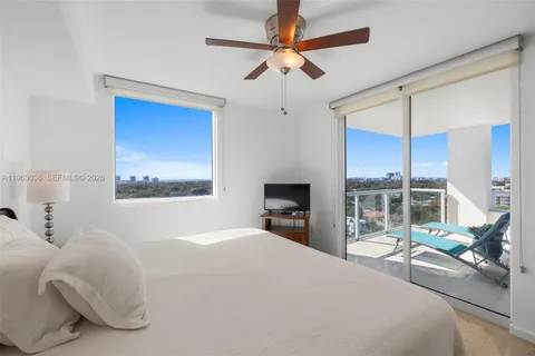 a view of a city from a balcony