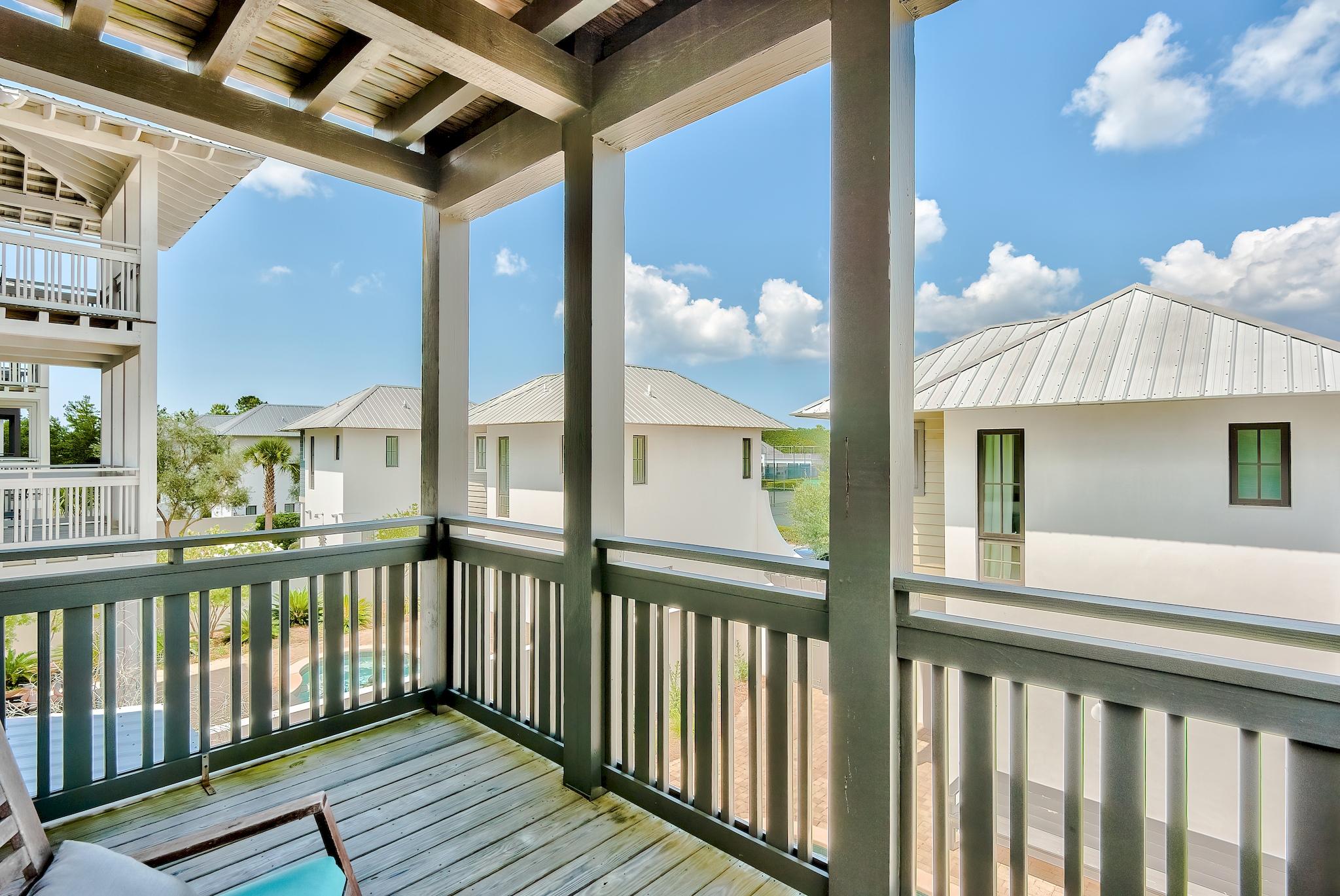 76 North Winston Ln Inlet Beach Inlet Beach, FL 32461 - Photo 35 of 48 a view of a balcony with wooden floor