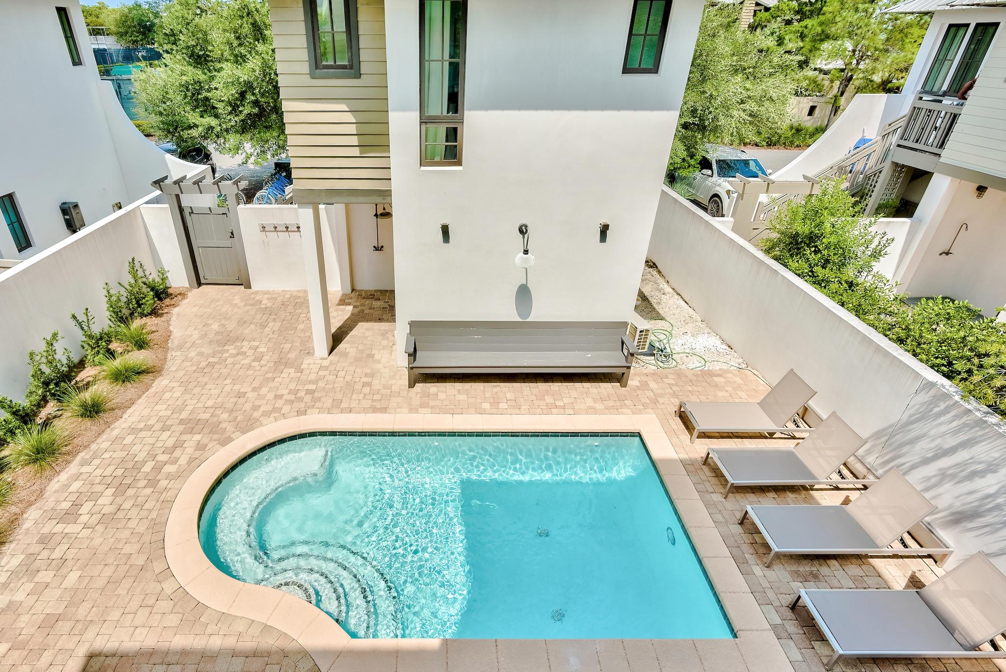 76 North Winston Ln Inlet Beach Inlet Beach, FL 32461 - Photo 37 of 48 swimming pool view with a outdoor seating