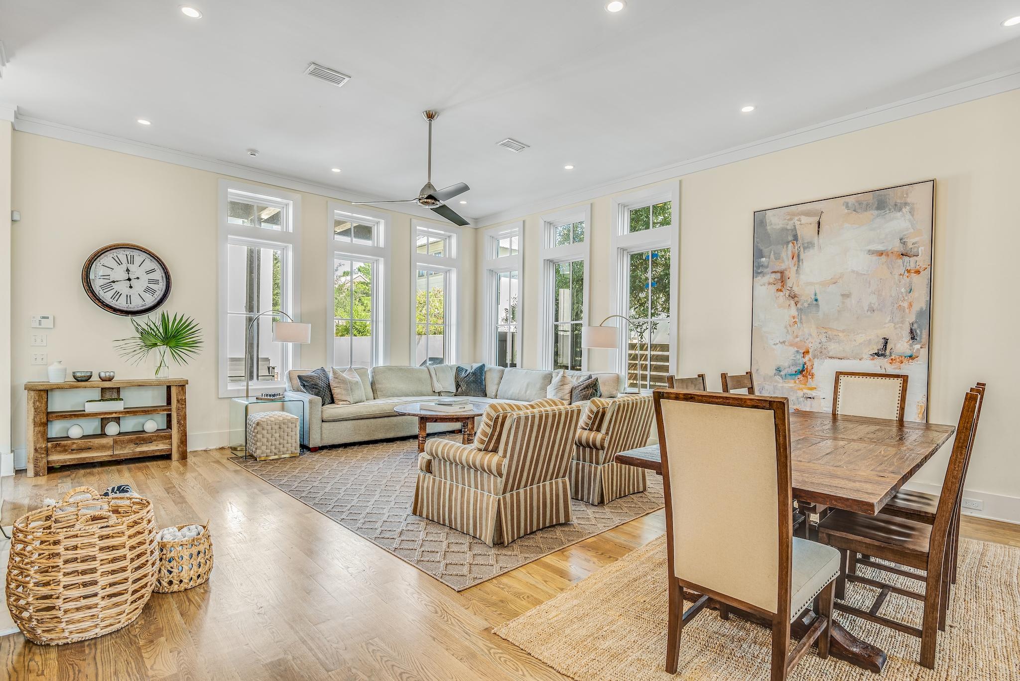 76 North Winston Ln Inlet Beach Inlet Beach, FL 32461 - Photo 6 of 48 a living room with furniture and a large window