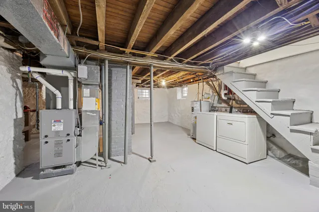 a view of storage and utility room