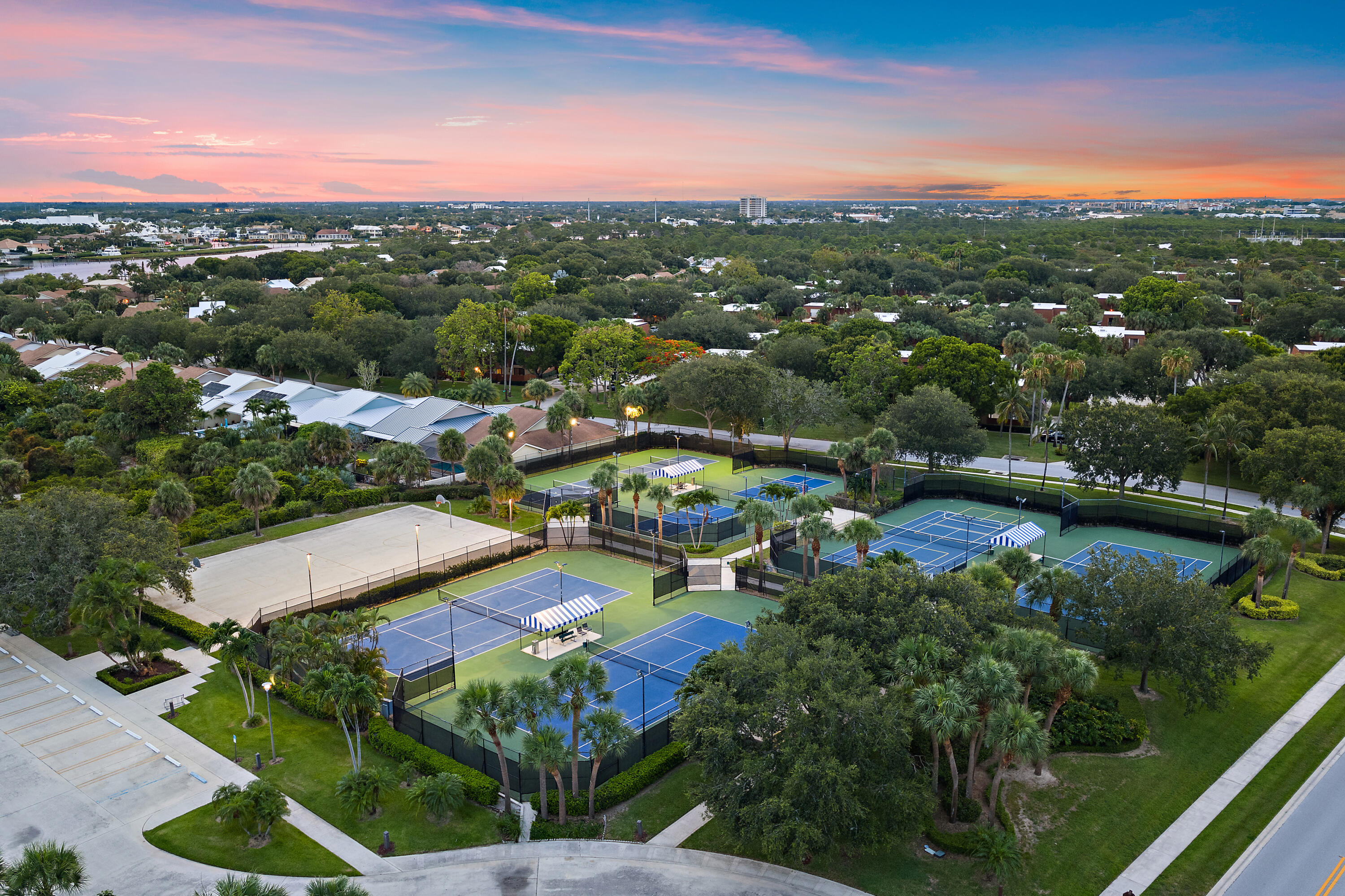 348 River Edge Road Jupiter, FL 33477 - Photo 23 of 30 an aerial view of a house with a lake view