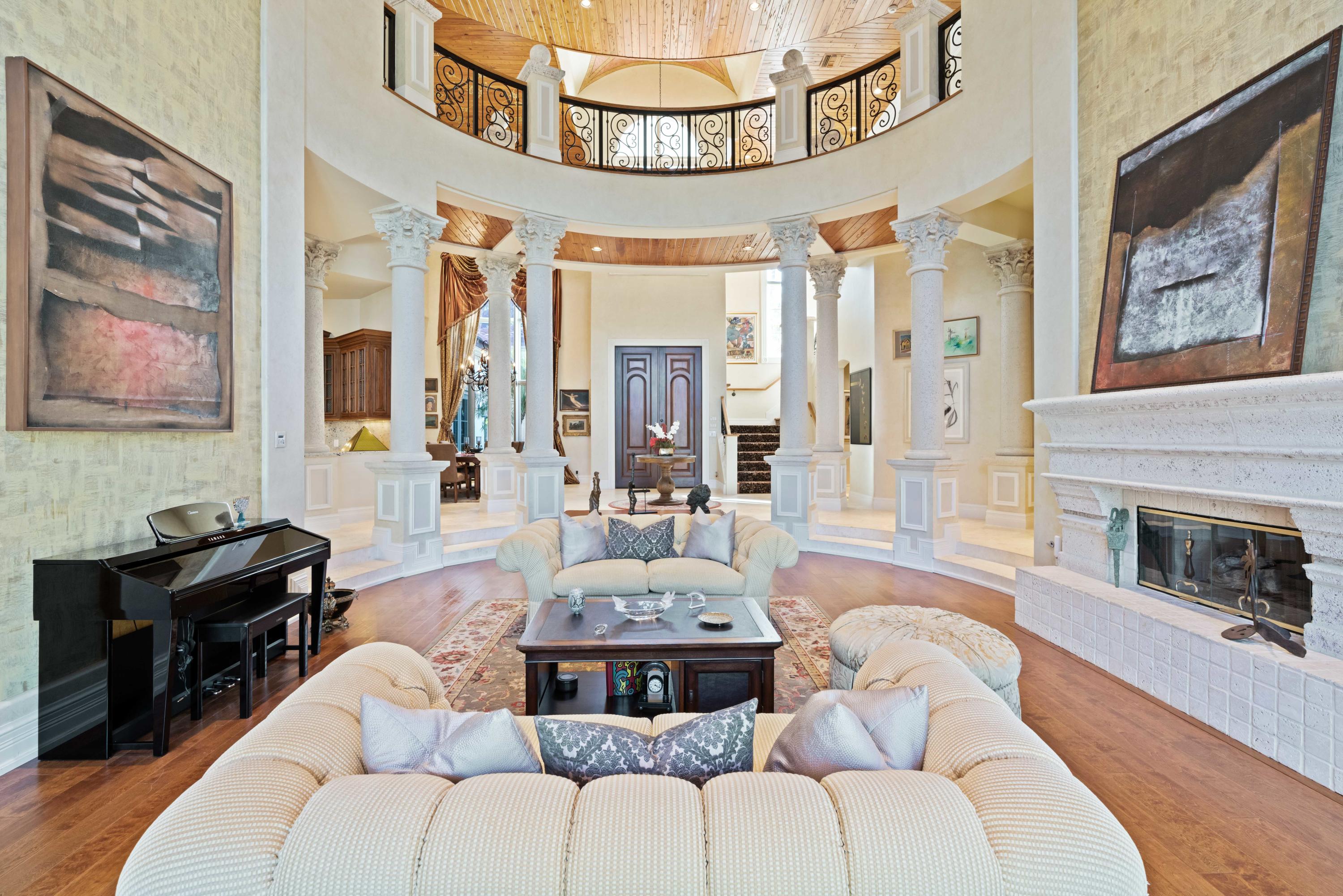 387 Eagle Drive Jupiter, FL 33477 - Photo 10 of 77 Cast Stone Gas Fireplace