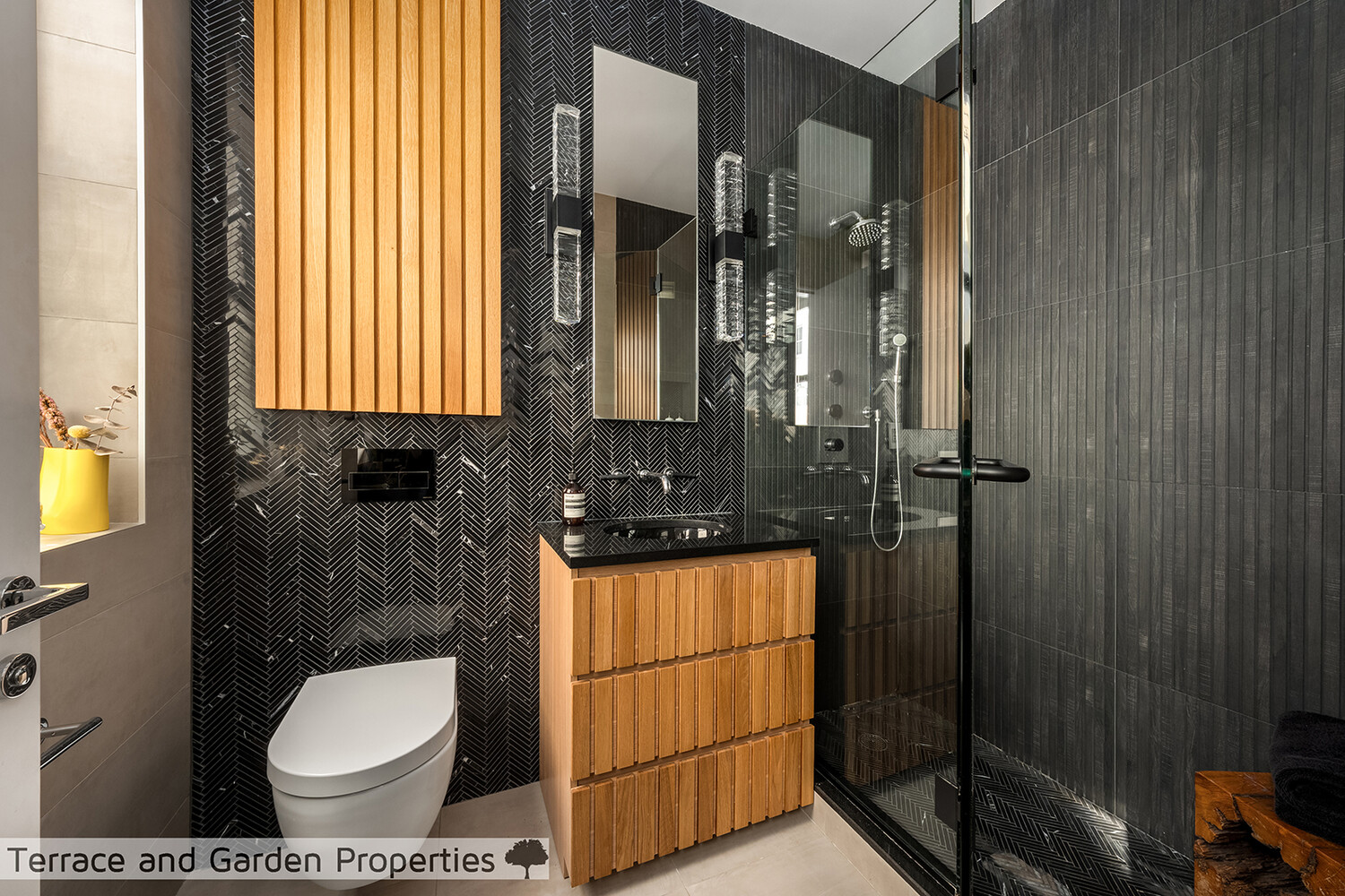 25 Broad Street, Unit PH2D Manhattan, NY 10004 - Photo 17 of 21 a bathroom with a toilet a sink and mirror
