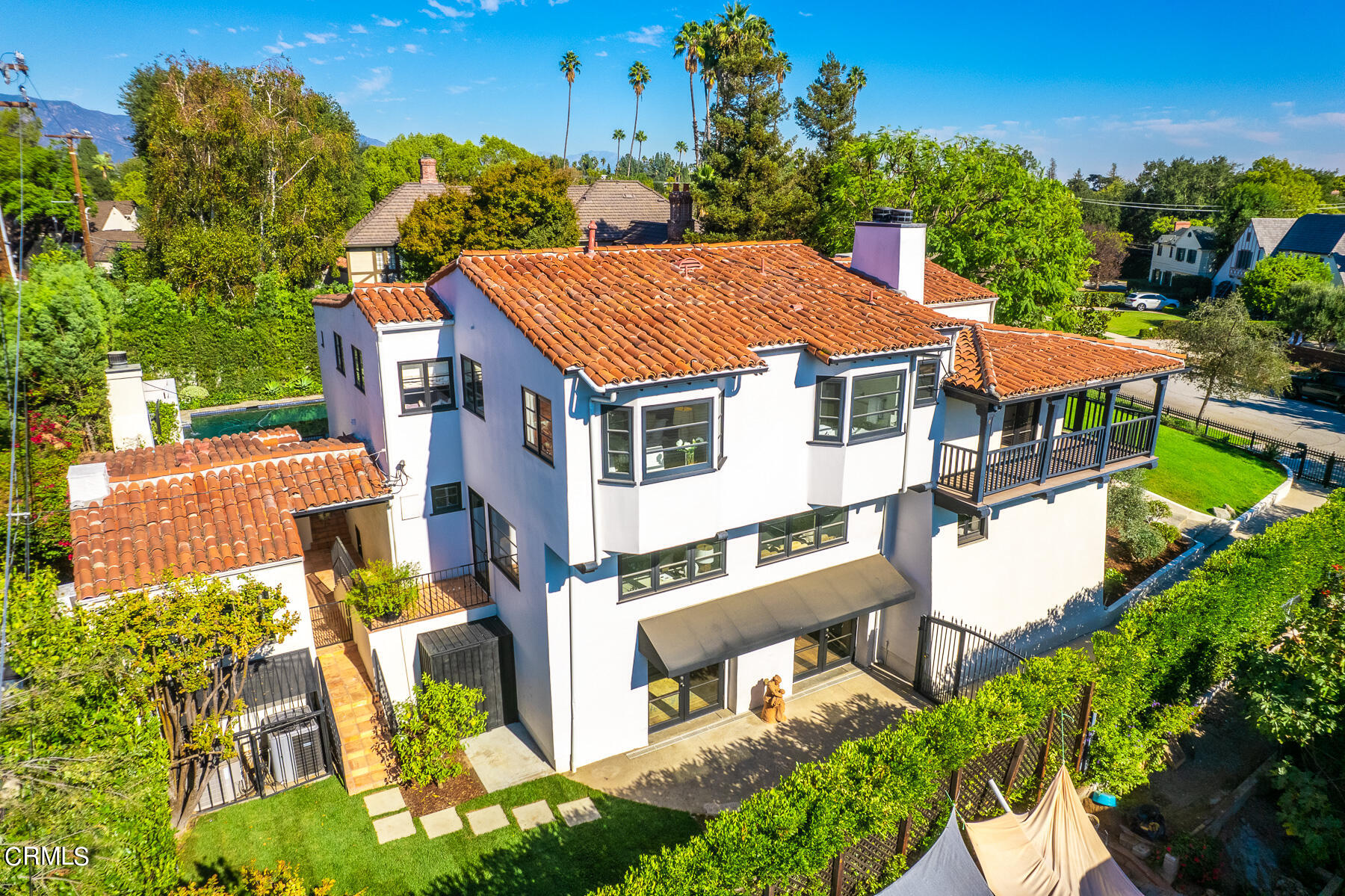 431 Prospect Circle South Pasadena, CA 91030 - Photo 18 of 20 an aerial view of a house with a yard basket ball court and outdoor seating