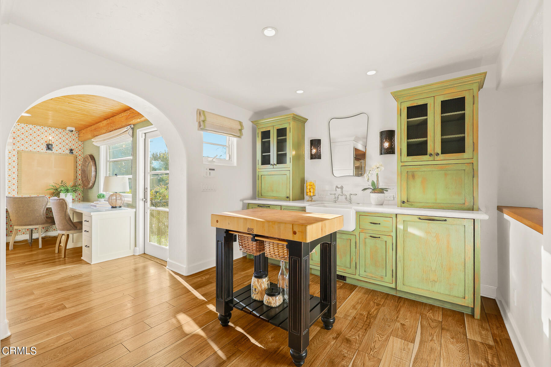 431 Prospect Circle South Pasadena, CA 91030 - Photo 6 of 20 a kitchen with a sink cabinets and wooden floor