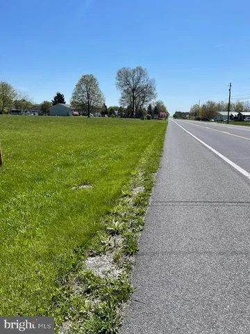 a view of a garden with a building in the background