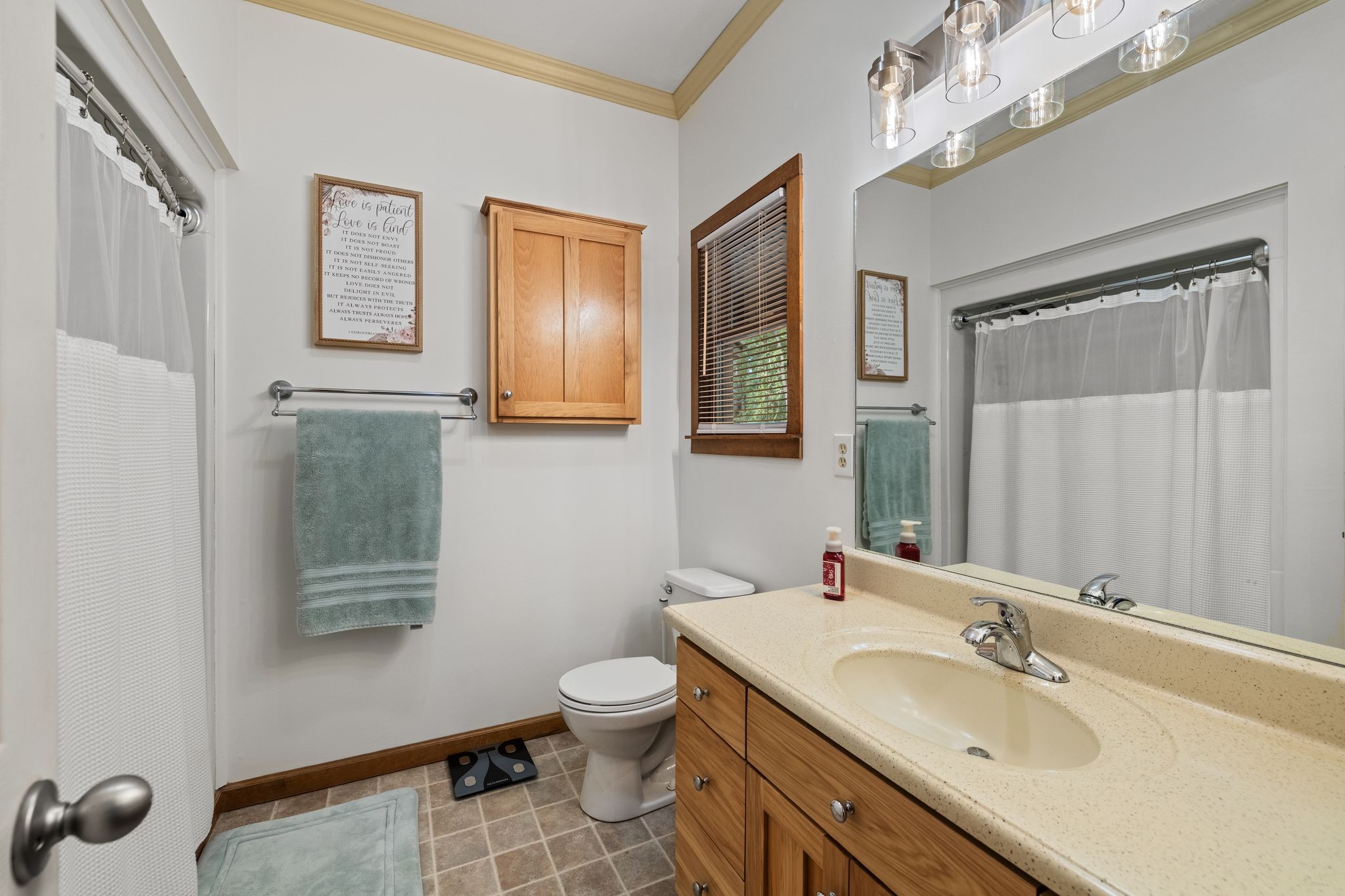 6245 Greentown Road Tracy City, TN 37387 - Photo 29 of 47 a bathroom with a sink a toilet and shower