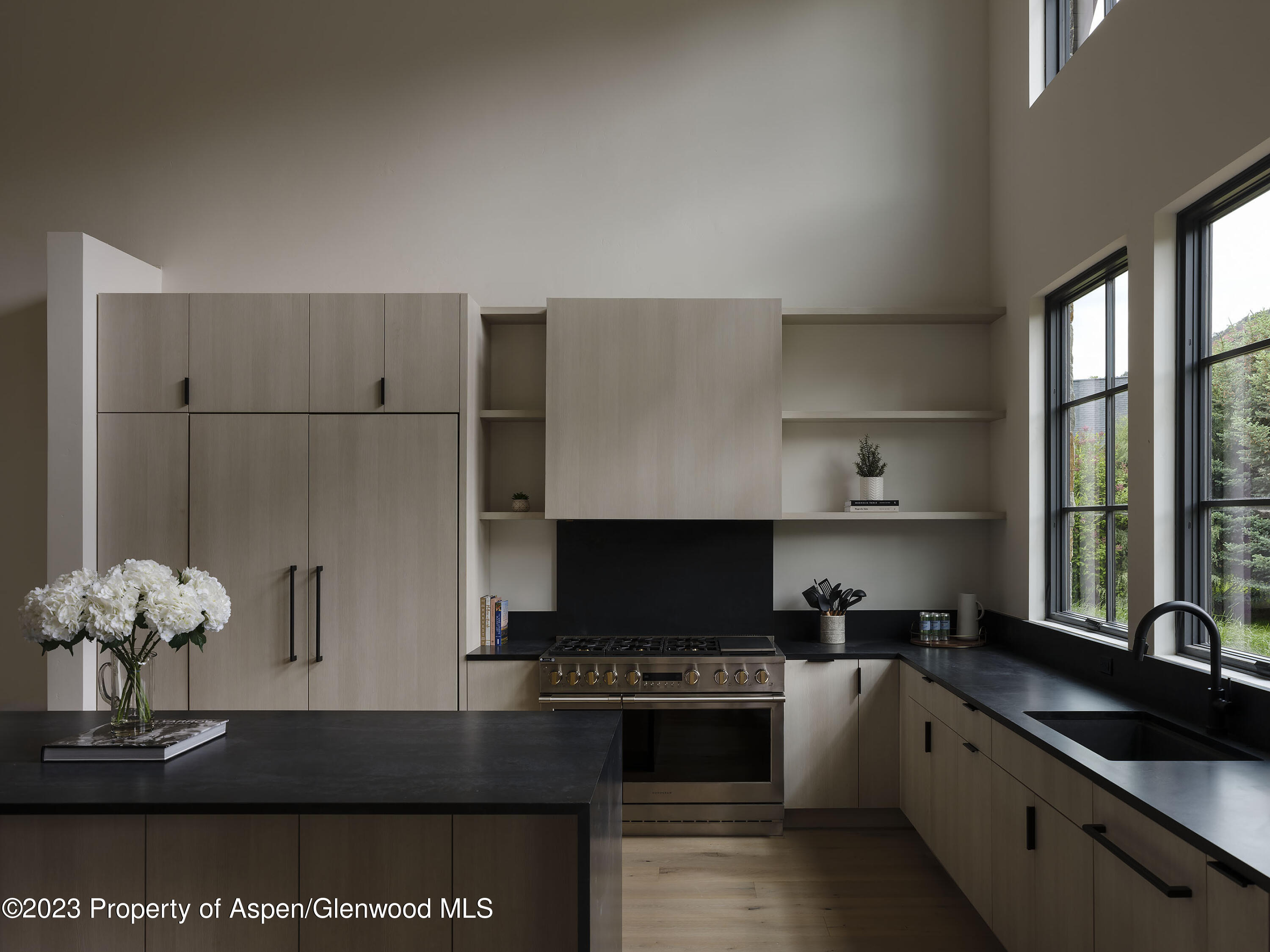 505 Diamond A Ranch Road Carbondale, CO 81623 - Photo 25 of 33 a kitchen with stainless steel appliances granite countertop a stove a sink and a refrigerator