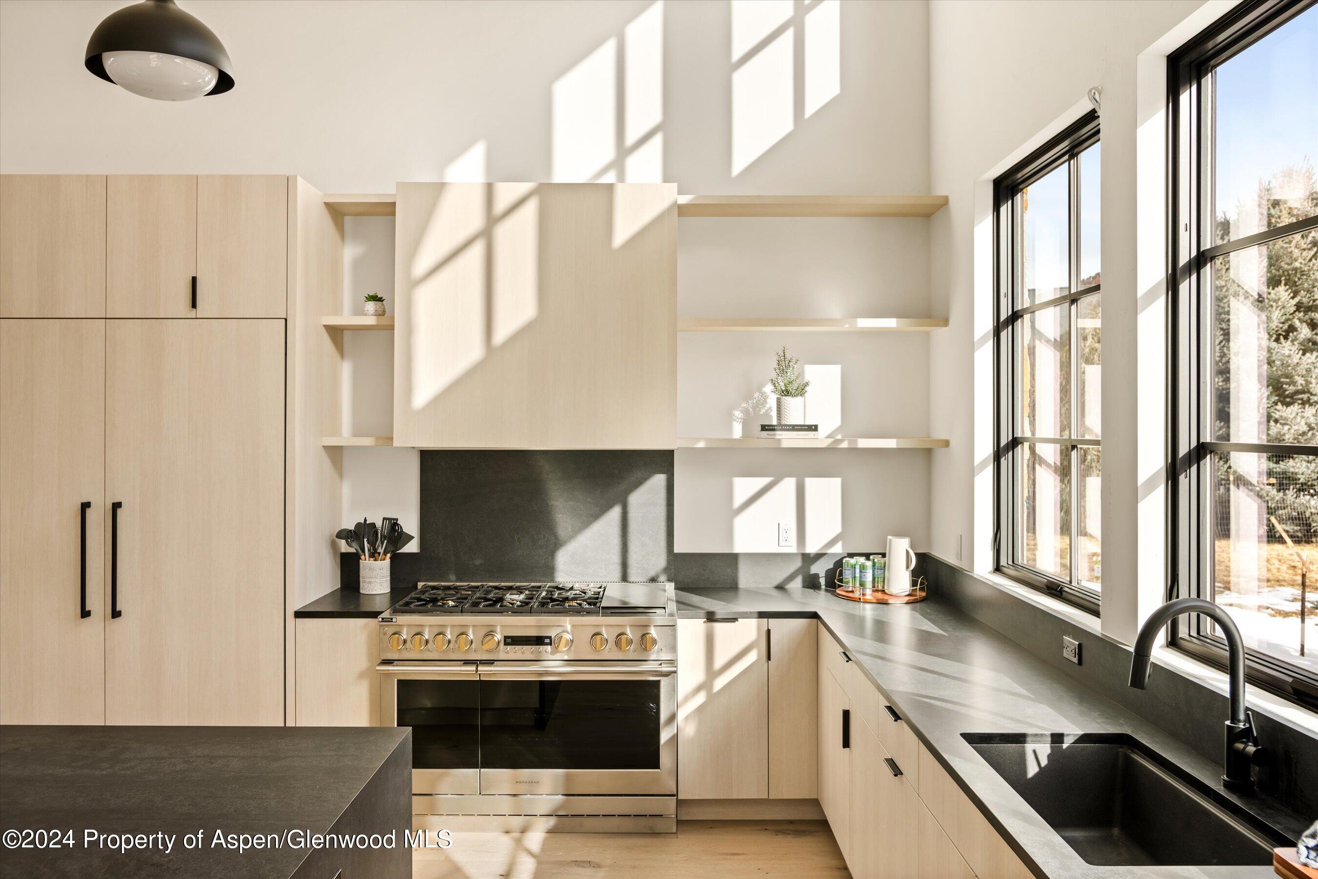 505 Diamond A Ranch Road Carbondale, CO 81623 - Photo 4 of 33 a kitchen with stainless steel appliances granite countertop a sink stove and refrigerator