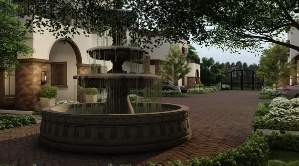 a view of a pathway of a house