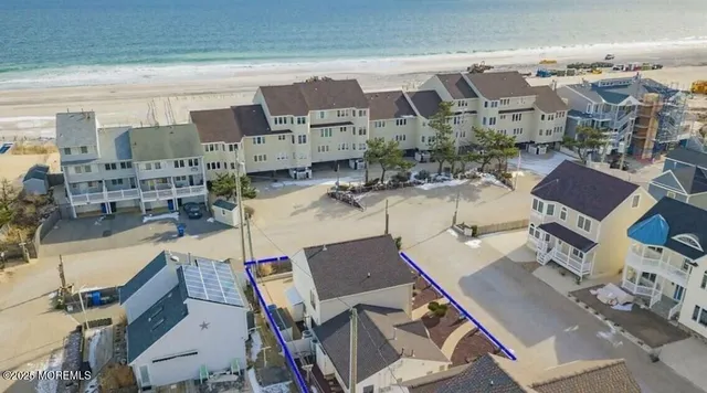 a view of a city from a patio