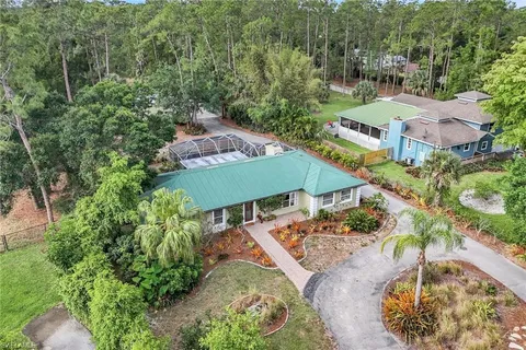 an aerial view of a houses