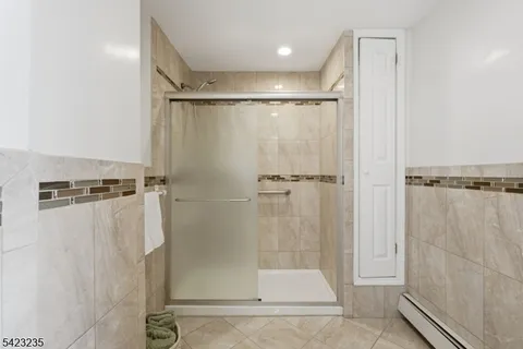 a garden view with a sitting space