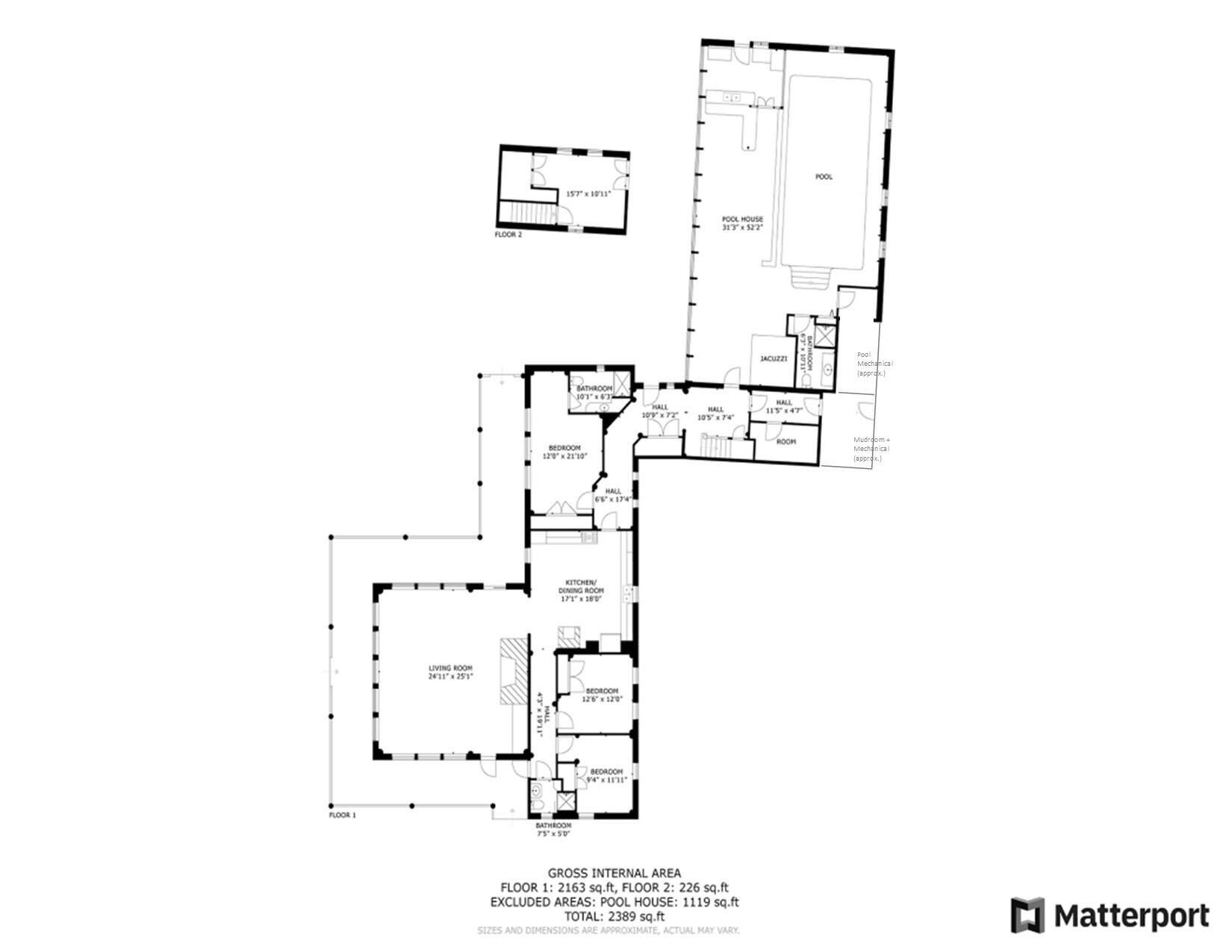149 Carey Lane Freedom, ME 04941 - Photo 71 of 71 Floorplan w Mechanical Rms added