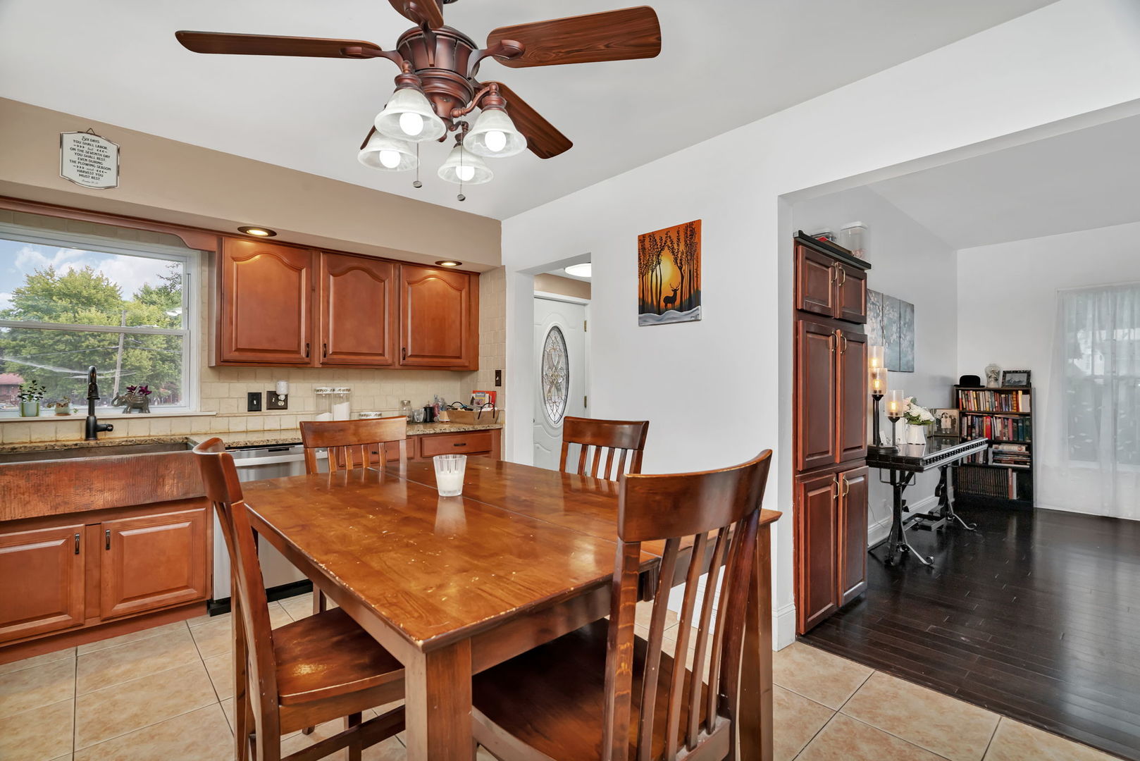 313 East George Street Odell, IL 60460 - Photo 25 of 44 a view of a dining room with furniture window and wooden floor