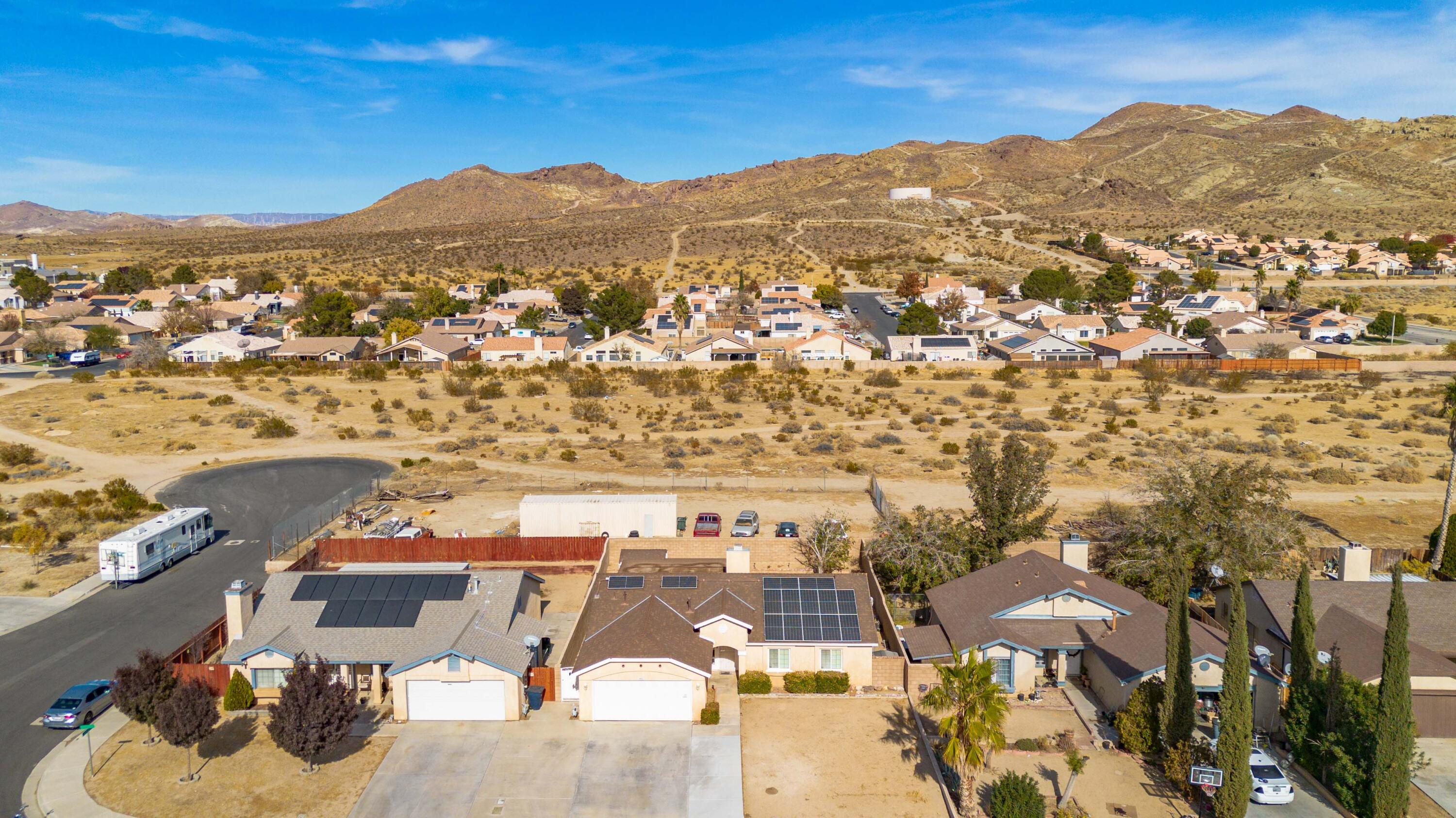 3043 Echo Drive Rosamond, CA 93560 - Photo 24 of 24 an aerial view of residential houses with outdoor space