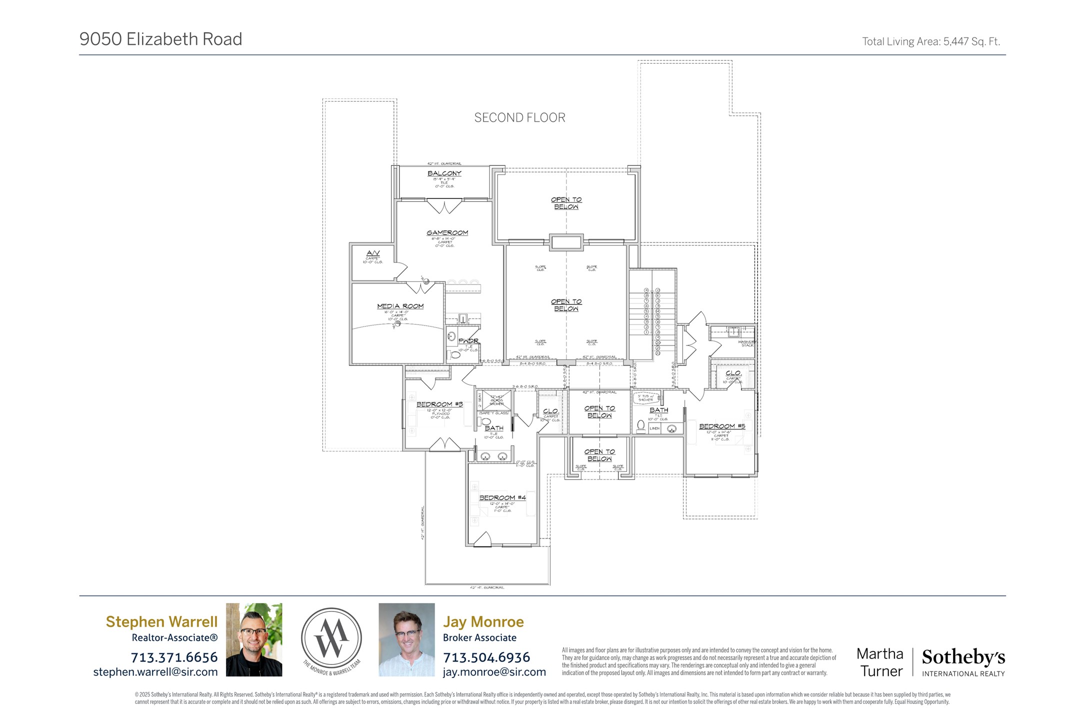 9050 Elizabeth Road Houston, TX 77055 - Photo 39 of 40 Second Floor - Floorplan