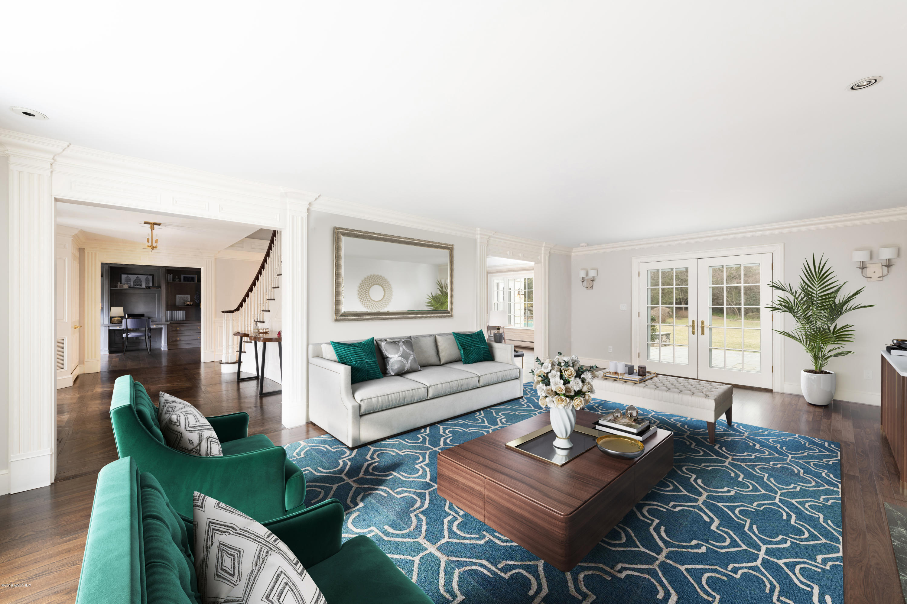 35 Copper Beech Road Greenwich, CT 06830 - Photo 5 of 26 a living room with furniture and a wooden floor
