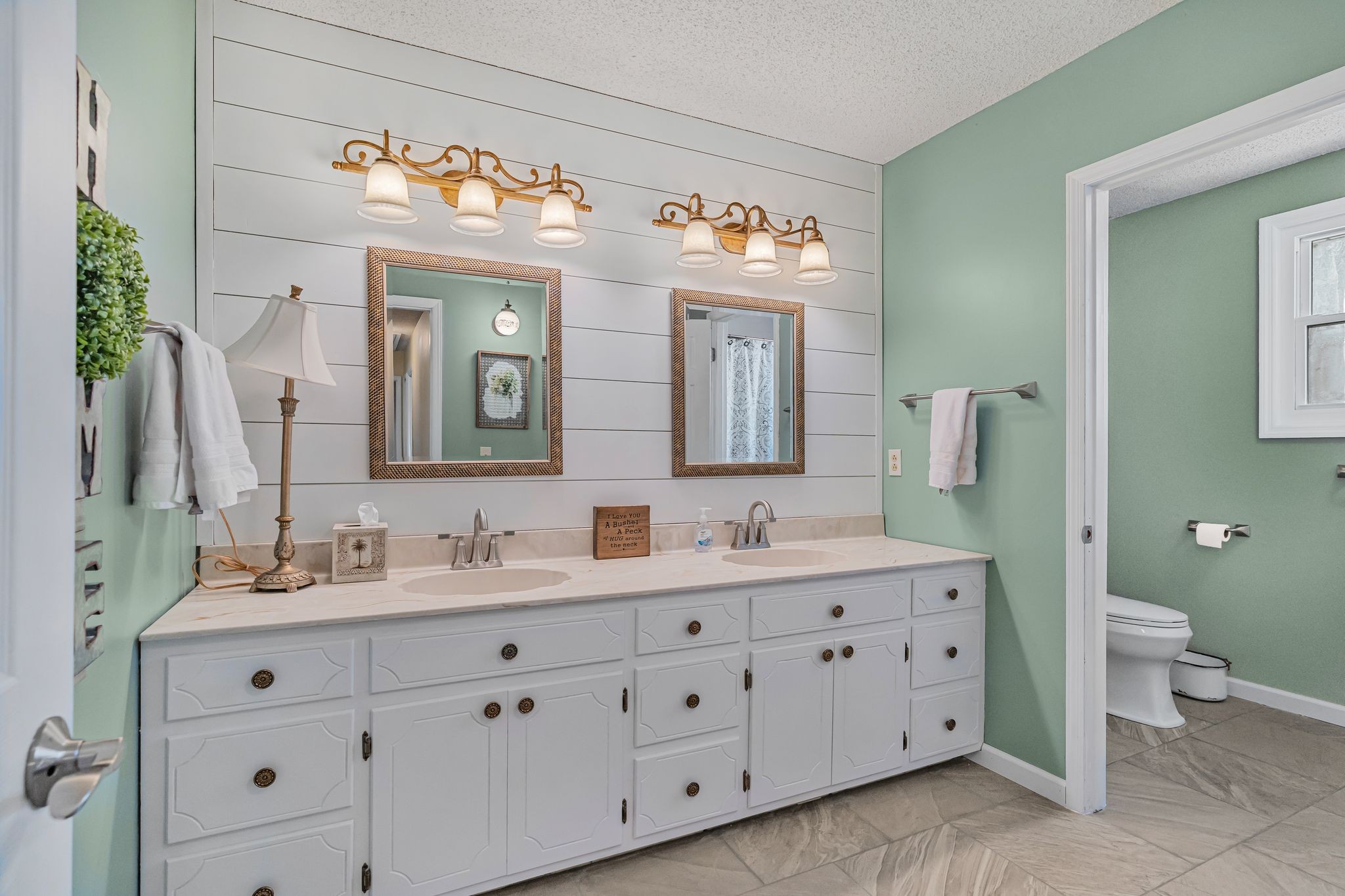 460 West Campbell Road Goodlettsville, TN 37072 - Photo 4 of 55 a bathroom with a double vanity sink mirror and toilet
