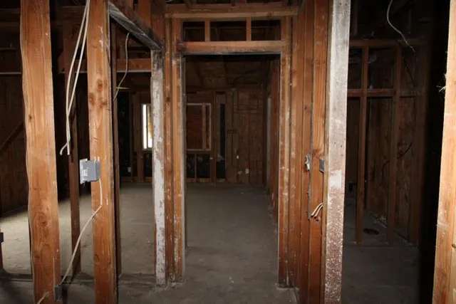 a view of a walk in closet