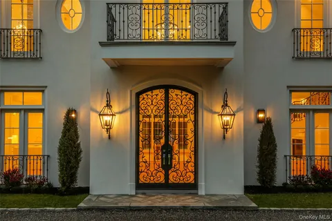 a view of a entryway door front of house