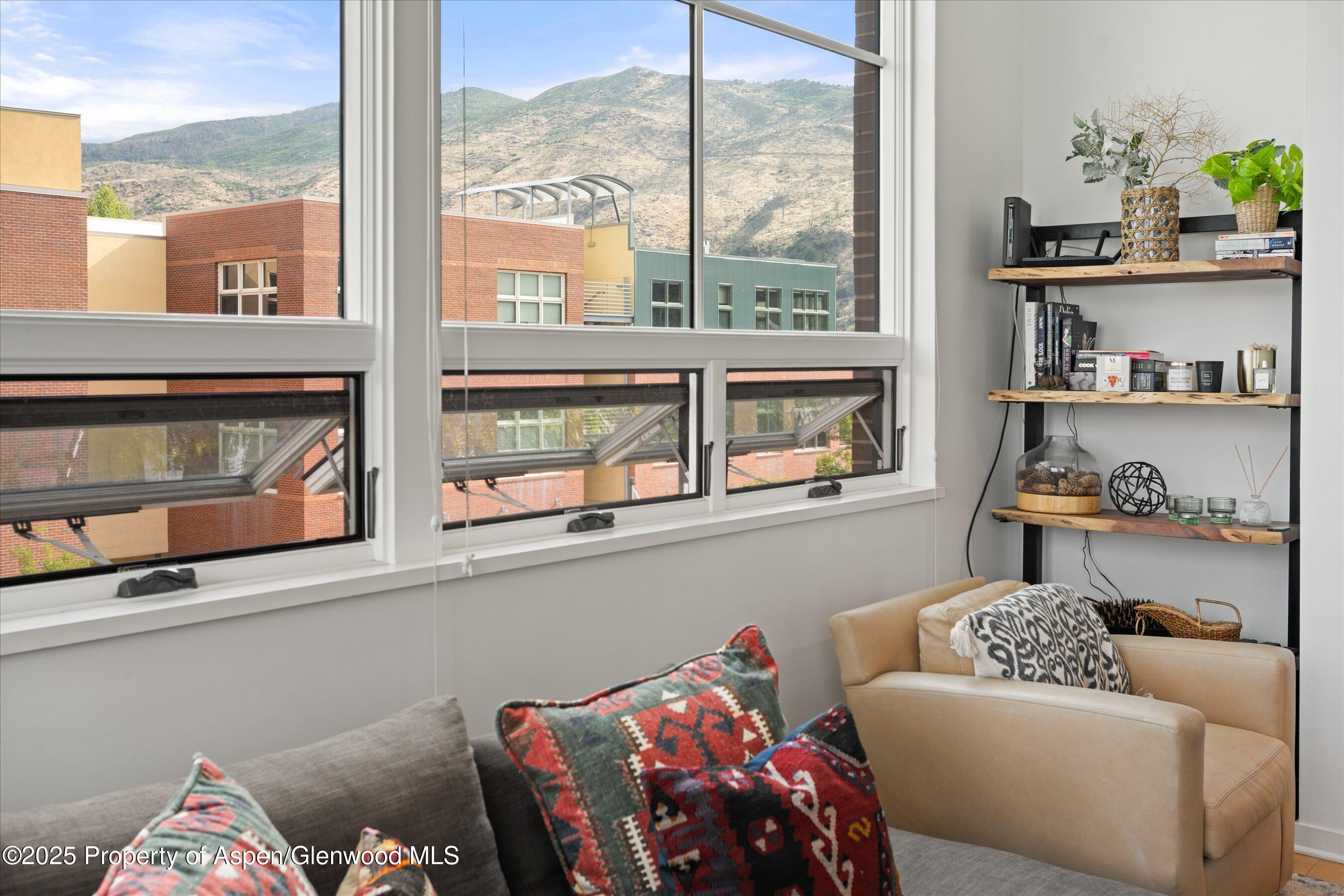 361 Robinson Street, Unit 308 Basalt, CO 81621 - Photo 6 of 23 a living room with furniture and a window
