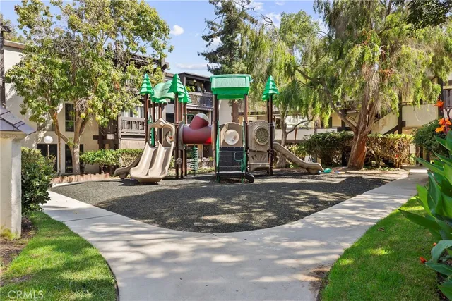 a view of a park with tree s