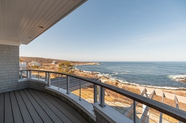 a view of city from a balcony