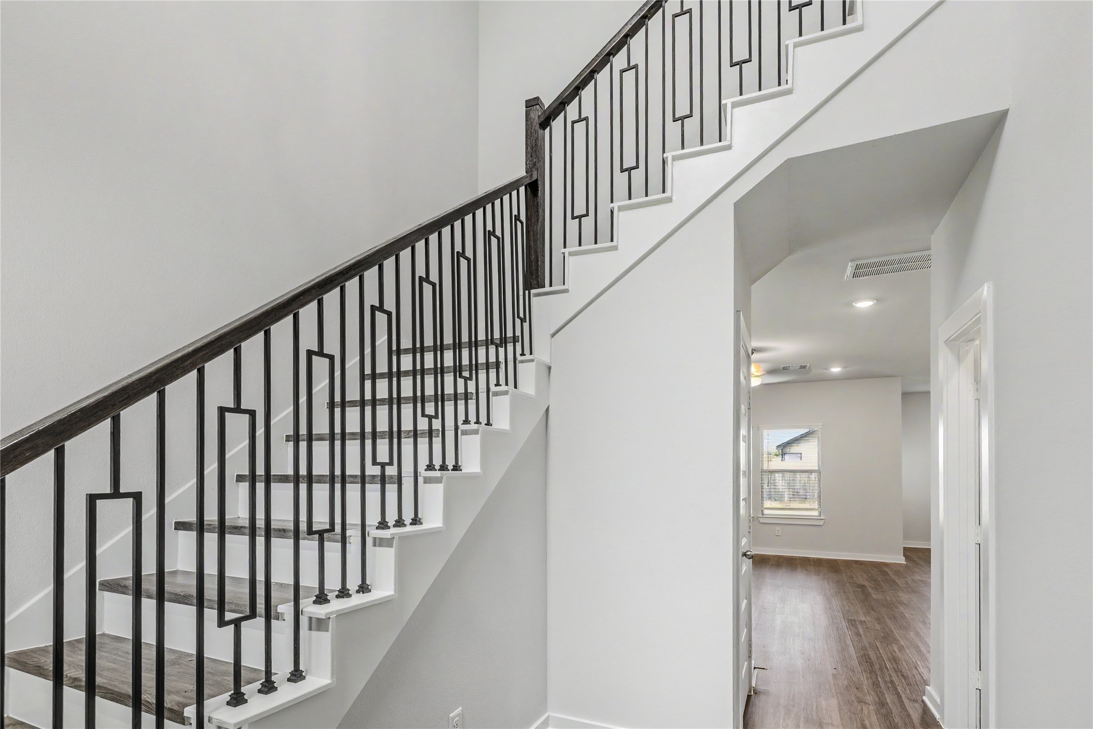 6426 Bolinas Court Rosharon, TX 77583 - Photo 14 of 49 a view of staircase with railing and white walls
