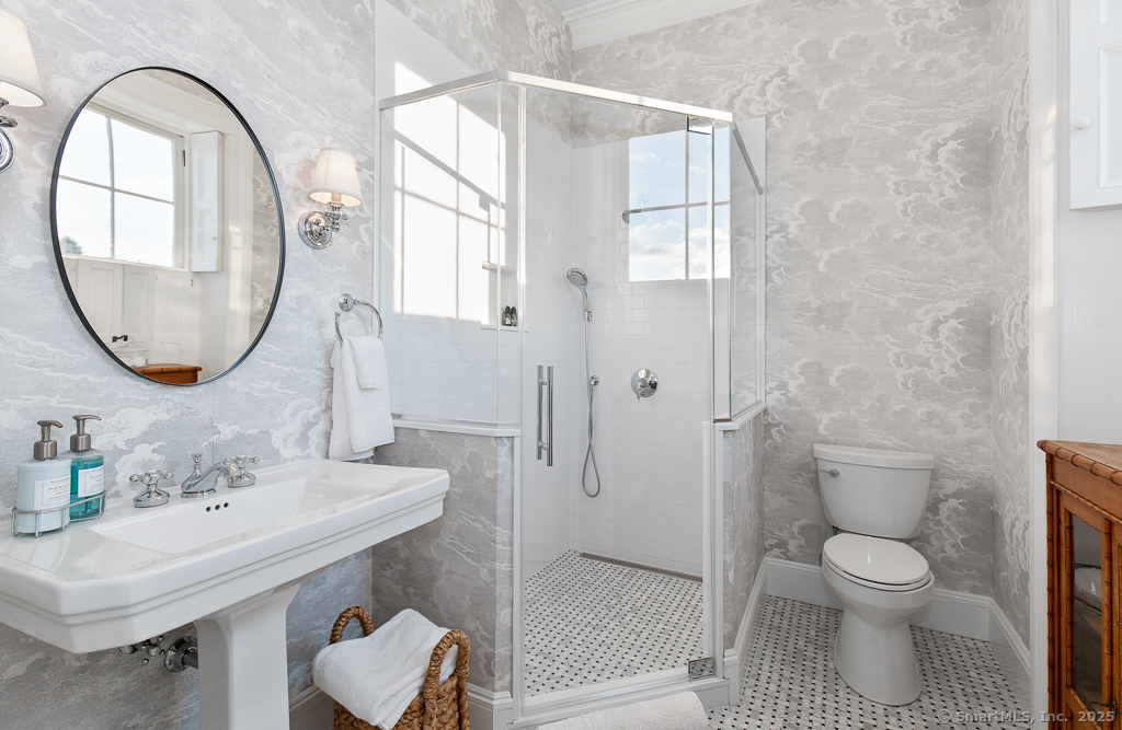 114 Walkley Hill Road Haddam, CT 06438 - Photo 22 of 28 a bathroom with a sink toilet and a mirror