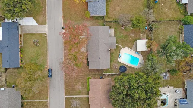 aerial view of a house