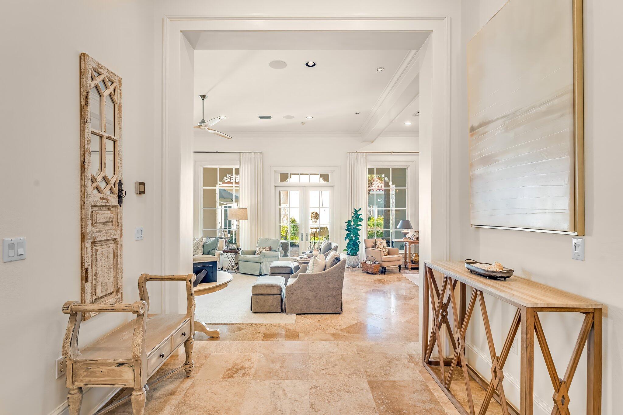 286 Rue Caribe Miramar Beach, FL 32550 - Photo 24 of 79 a living room with furniture and a large window