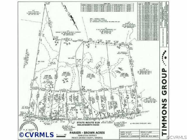 Lot 1 Holdsworth Road Disputanta, VA 23842 - Photo 2 of 4 Other - Parker-Brown Acres Plat