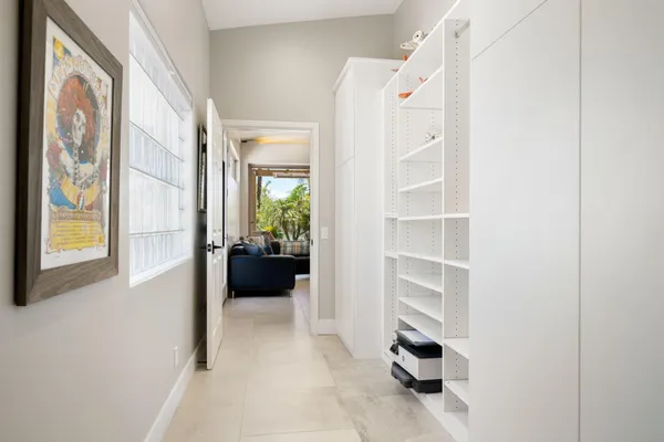 a view of a walk in closet