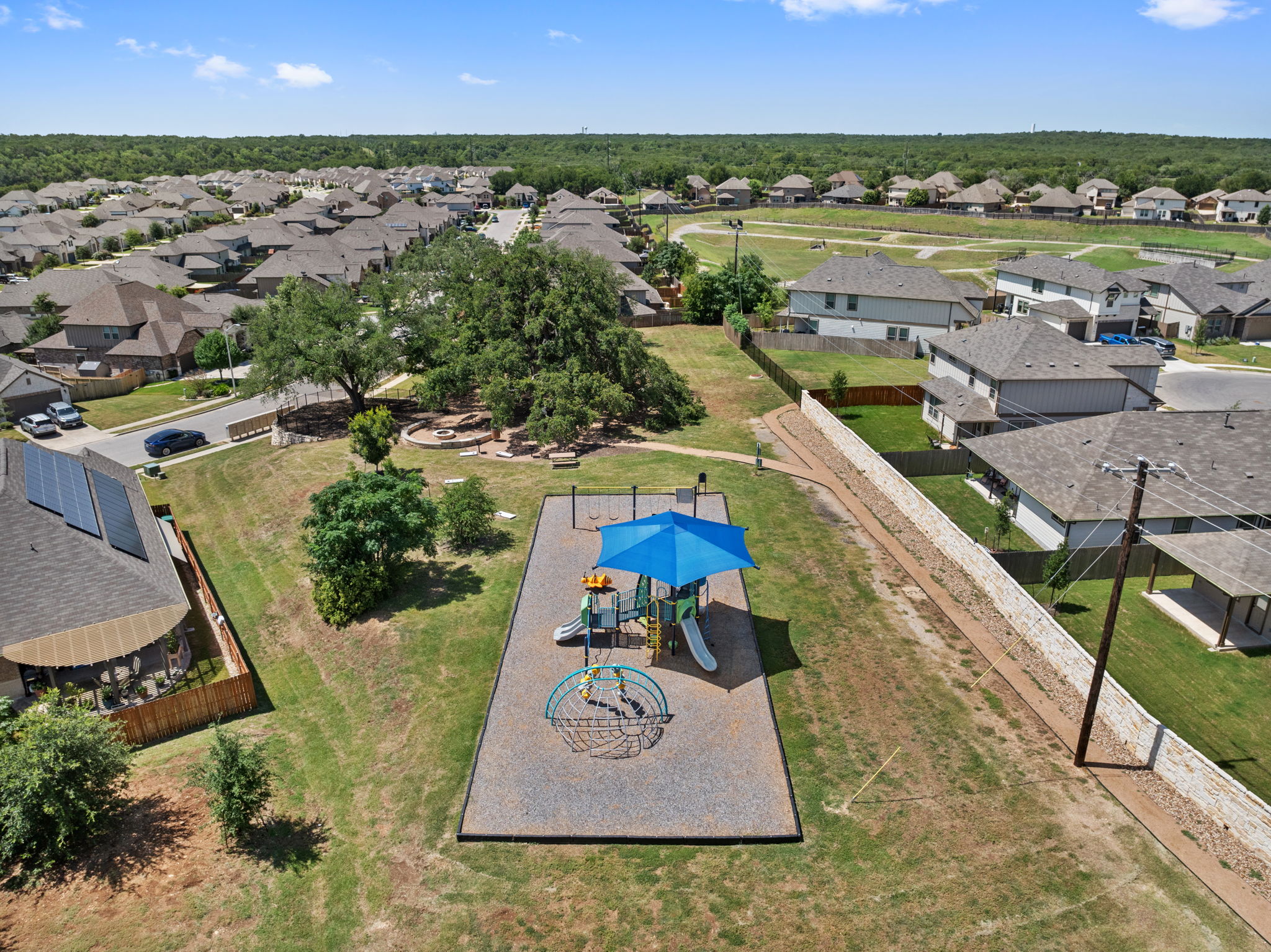 13601 Larrys Lane Manchaca, TX 78652 - Photo 39 of 40 Aerial perspective of park and bbq area