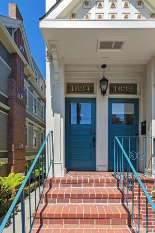 a front view of a building