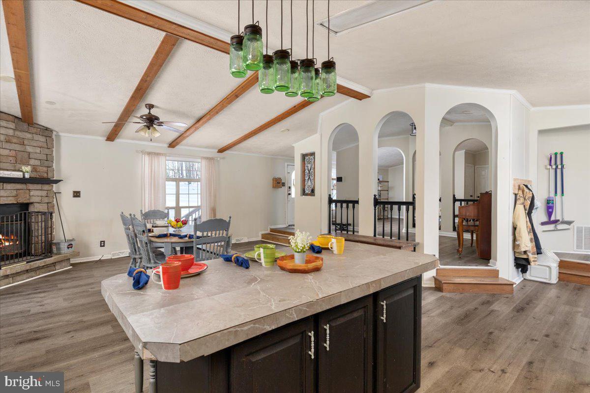 1501 South Timber Ridge Road Cross Junction, VA 22625 - Photo 5 of 66 a view of dining room with furniture and wooden floor