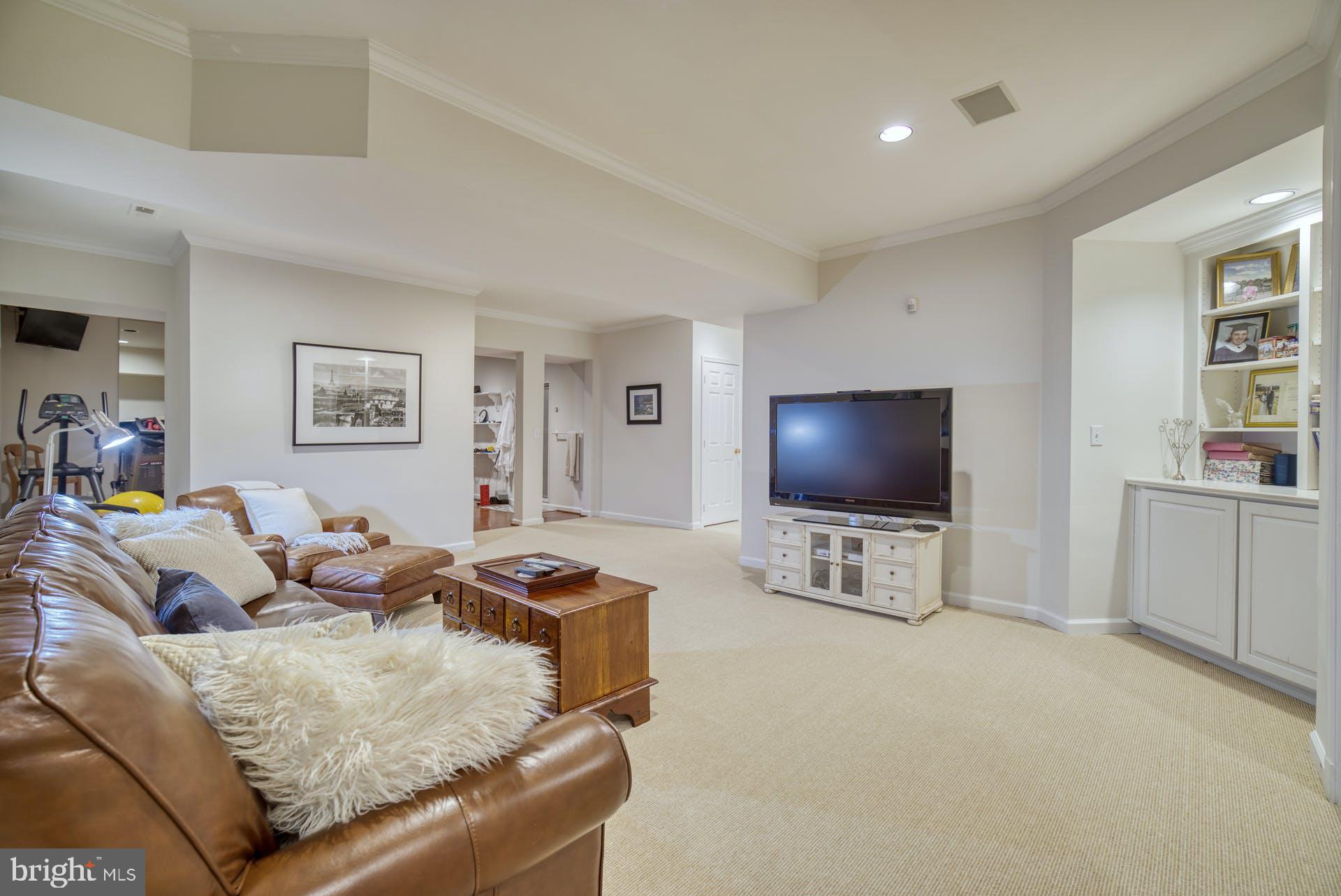 8704 Brickyard Road Potomac, MD 20854 - Photo 36 of 53 Lower Level Recreation Room