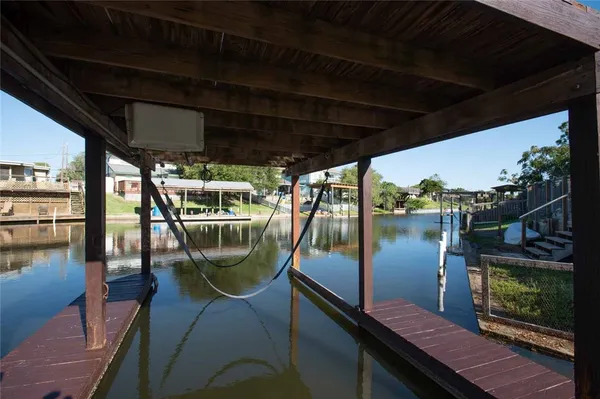 a view of a lake from a balcony