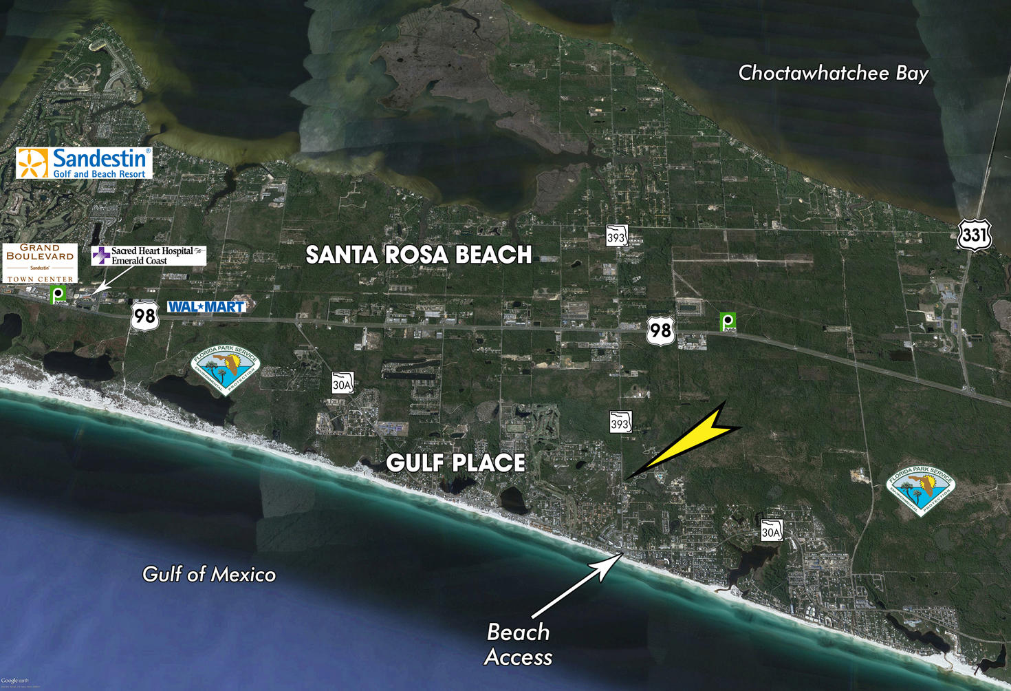 Lot 3 South Co Highway Santa Rosa Beach, FL 32459 - Photo 3 of 13 Cypress-Breeze-Entrance