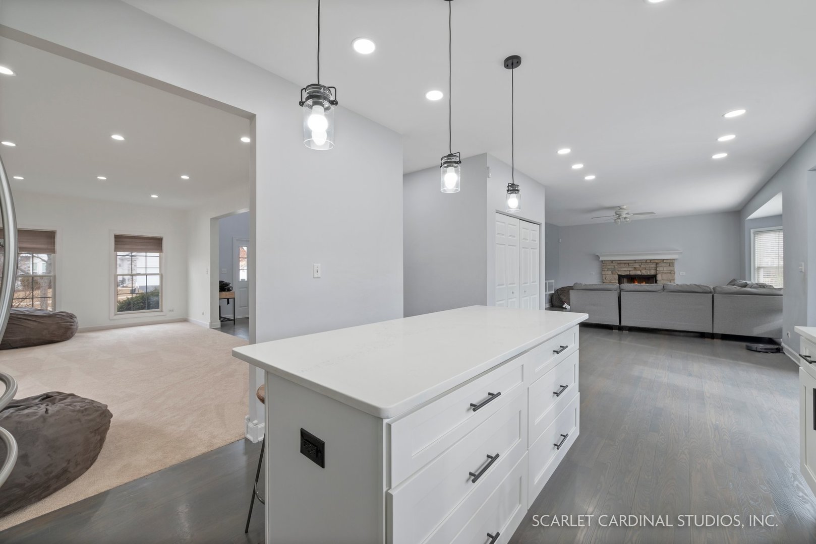 184 Prescott Drive Bartlett, IL 60103 - Photo 8 of 30 a large kitchen with kitchen island a sink appliances and a counter top space