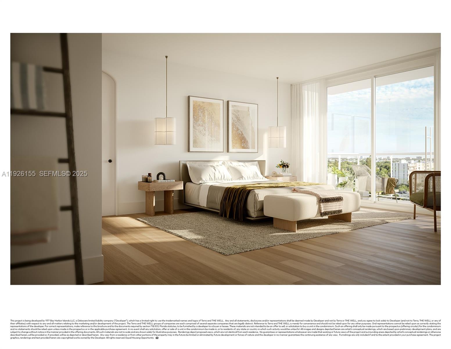 1177 Kane Concourse, Unit 305 Bay Harbor Islands, FL 33154 - Photo 4 of 19 a bedroom with a bed window and a view of bathroom