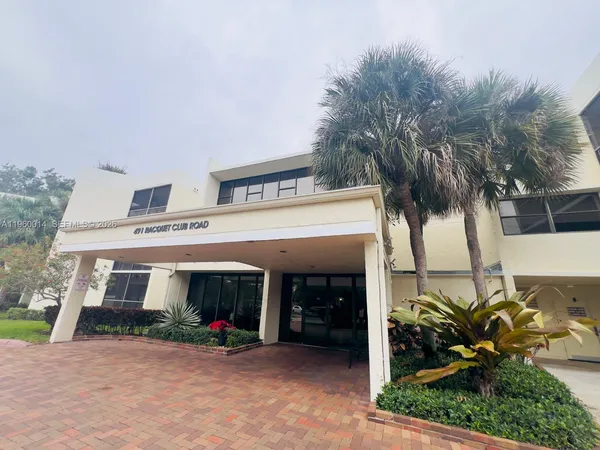 a view of a building with outdoor space