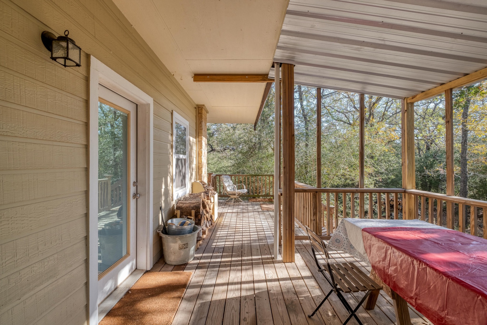 123 Bowie Trail Luling, TX 78648 - Photo 11 of 39 a view of a porch with furniture